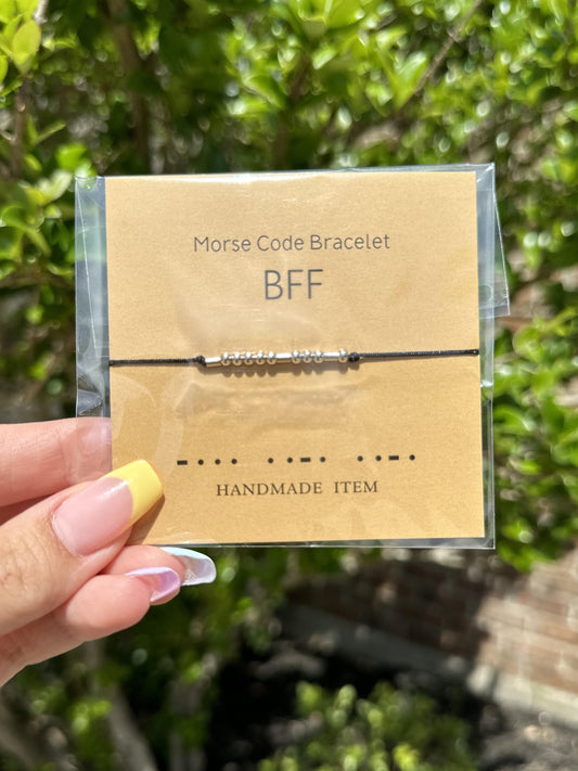 BFF Morse Code Bracelet